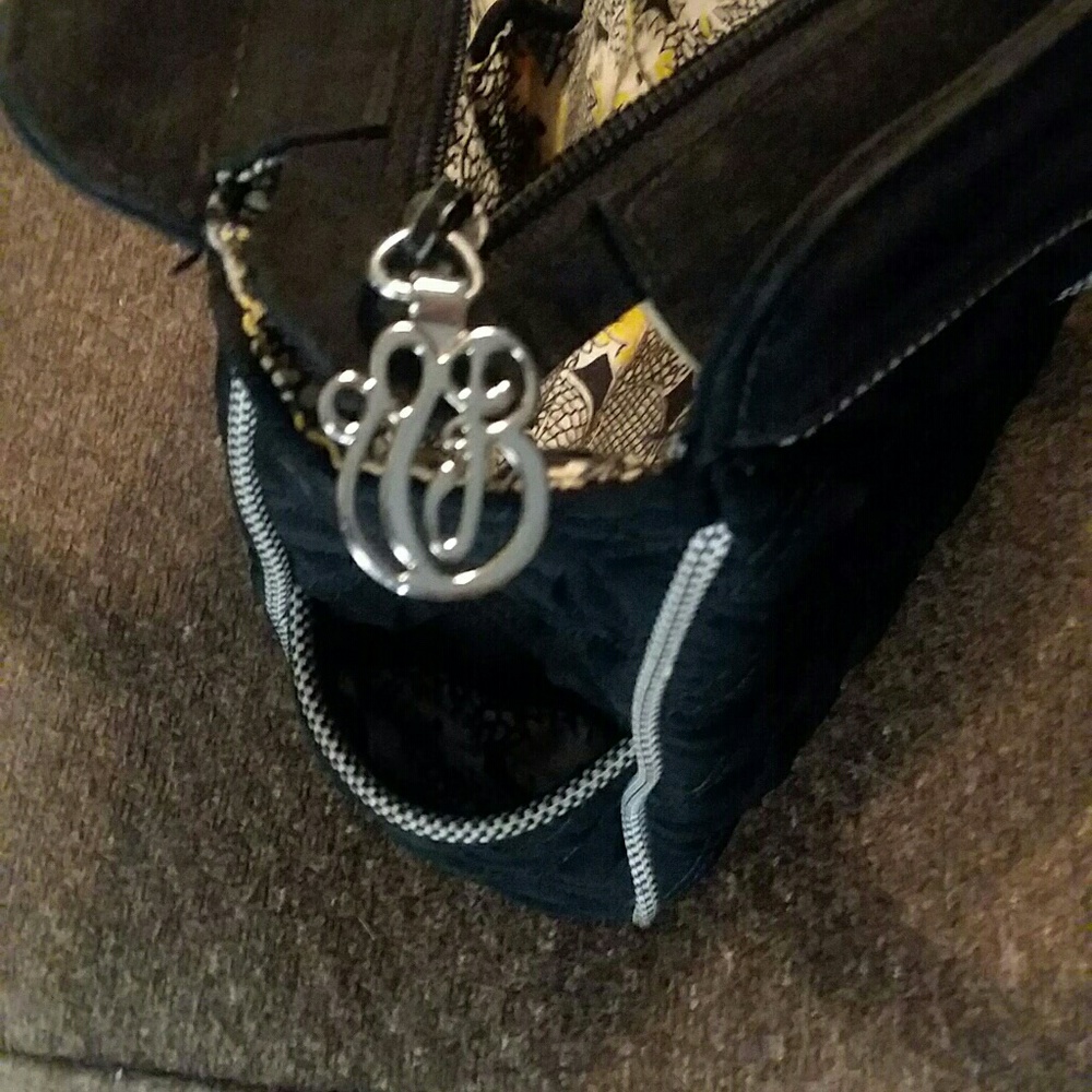 Black Vera Bradley Purse - Picture 5 of 6